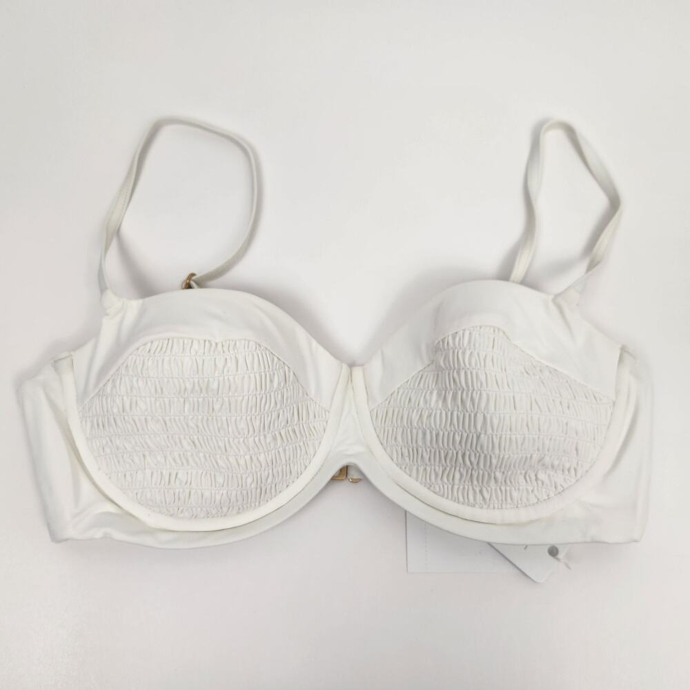 L*Space Marley Bikini Top in Cream Size Small Underwires Padded Cups NWT